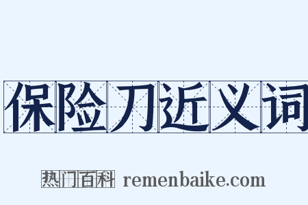 保险刀近义词是什么意思的图片